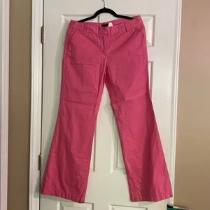 Pink JCrew Flaired Pants